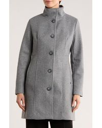 Calvin Klein - Stand Collar Coat - Lyst