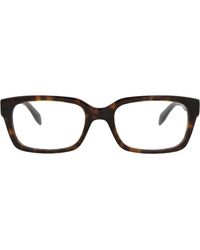 McQueen - 55Mm Square Optical Glasses - Lyst