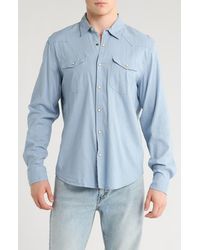 Lucky Brand - Santa Fe Solid Western Button-Up Shirt - Lyst