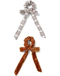 Loeffler Randall - Dee Set Of 2 Bow Scrunchies - Lyst