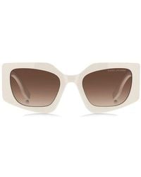 Marc Jacobs - 53Mm Gradient Rectangular Sunglasses - Lyst