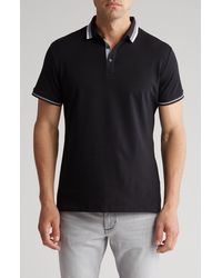 T.R. Premium - Tipped Short Sleeve Knit Polo - Lyst
