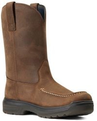 Ariat - Turbo Pull-On Waterproof Carbon Toe Work Boot - Lyst