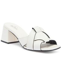 2 Twin Hearts - Cross Band Block Heel Sandal - Lyst