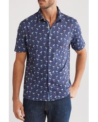 Stone Rose - Drytouch® Short Sleeve Button-up Shirt - Lyst
