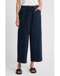 Rag & Bone - Cleo Wide Leg Cotton Drawstring Pants - Lyst