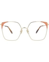 McQueen - 56Mm Square Optical Glasses - Lyst