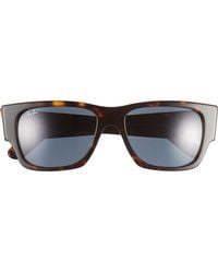 Ray-Ban - Carlos 56Mm Polarized Rectangular Sunglasses - Lyst