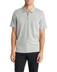 Ted Baker - Speysid Textured Zip Polo - Lyst