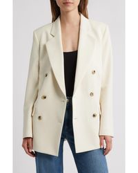 FRAME - The Relaxed Everyday Double Breasted Blazer - Lyst