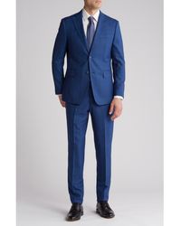 English Laundry - Plaid Trim Fit Wool Blend Two-Piece Suit - Lyst