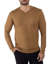 Xray Jeans - V-Neck Rib Knit Sweater - Lyst