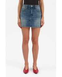 DAZE - Malibu Denim Miniskirt - Lyst