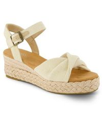 TOMS - Kinsley Ankle Strap Espadrille Platform Wedge Sandal - Lyst