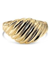 DEVATA - Tapered Rope Band Ring - Lyst