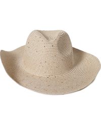 David & Young - Sequin & Stone Straw Cowboy Hat - Lyst