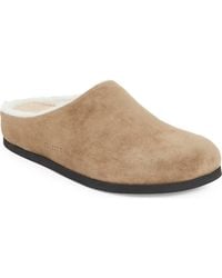 Common Projects - Suede & Genuine Shearling Clog - Lyst