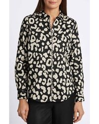 Foxcroft - Cheetah Print Shirt - Lyst