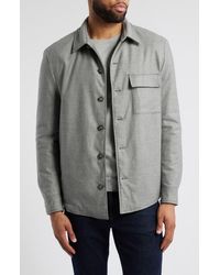 BOSS - Corvin Inpad Virgin Wool Blend Overshirt - Lyst
