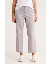 NYDJ - Marilyn Ankle Straight Leg Twill Pants - Lyst