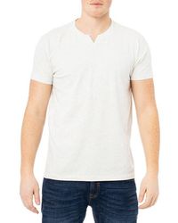 Xray Jeans - Split Neck Cotton Tee - Lyst