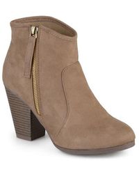 Journee Collection - Link Round Toe Bootie - Lyst