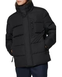Marc New York - Horizon Down & Feather Coat With Faux Fur Collar - Lyst