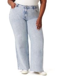Kensie - Kaya High Waist Wide Leg Jeans - Lyst