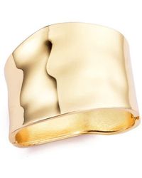 Adornia - Hammered Bangle Bracelet - Lyst