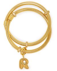 Saachi - Bubble Charm Initial Bracelet - Lyst