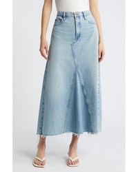 FRAME - The Dorothy Denim A-Line Skirt - Lyst
