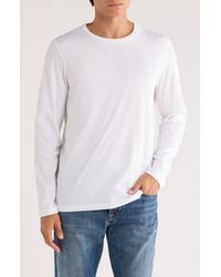Vince - Crewneck Long Sleeve Cotton Knit T-Shirt - Lyst