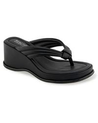 Kenneth Cole - Rixton Platform Wedge Thong Sandal - Lyst