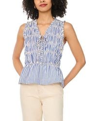 Halogen® - Sleeveless Ruffle Gathered Top - Lyst