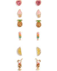 Leith - Set Of 6 Sweet Stud Earrings - Lyst