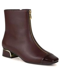 Ninety Union - Elite Zip Block Heel Bootie - Lyst