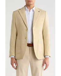 T.R. Premium - Slim Fit Cotton Blend Blazer - Lyst