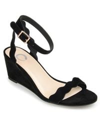 Journee Collection - Journee Loucia Wedge Sandal - Lyst