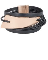 Saachi - Absolute Zero Leather Wrap Bracelet - Lyst