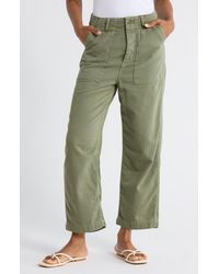 The Great - The Admiral Crop Cotton Pants - Lyst