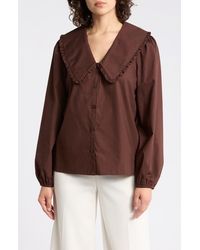 Gemma  Jane - Peter Pan Collar Top - Lyst