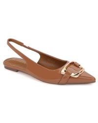BERNESS - Caeli Buckle Slingback Flat - Lyst