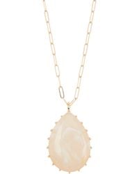 Nordstrom - Resin Teardrop Paper Clip Chain Necklace - Lyst