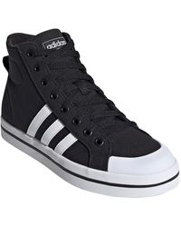 black adidas high tops womens