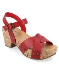 Journee Collection - Platform Sandal - Lyst