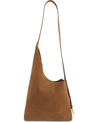 BCBGMAXAZRIA - Faux Suede Asymmetric Shoulder Bag - Lyst