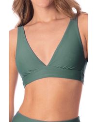 Maaji - Eucalyptus Allure Multifit Reversible Bikini Top - Lyst