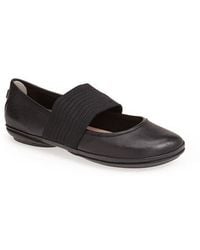 Camper - Right Nina Leather Ballerina Flat - Lyst