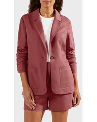 Matty M - Bronson Linen Blend Blazer - Lyst