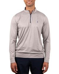 Tailorbyrd - Solid Mesh Quarter Zip Sweater - Lyst
